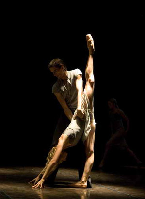 Anastasia Kurkova in a contemporary duet
